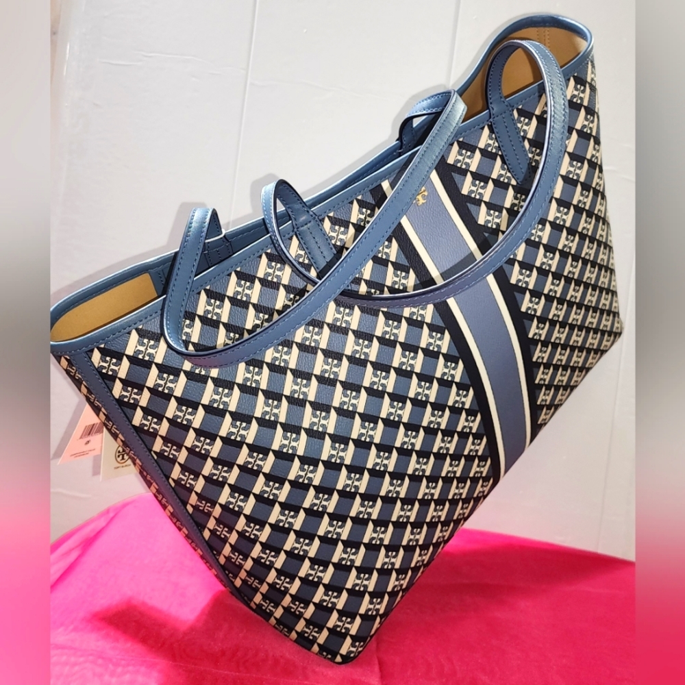 Tory Burch Geo Logo Tote Bag